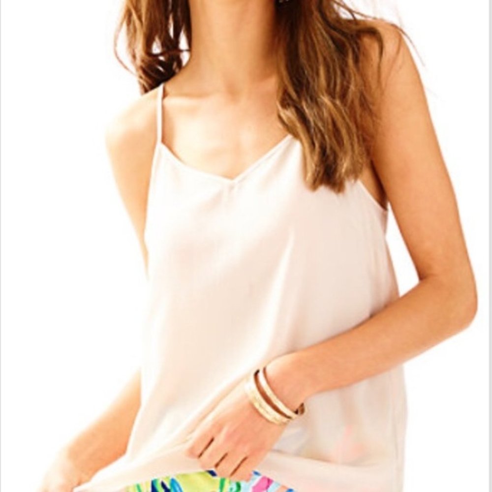 NWOT Lily Pulitzer Dusk Tank Top in Oyster Shell